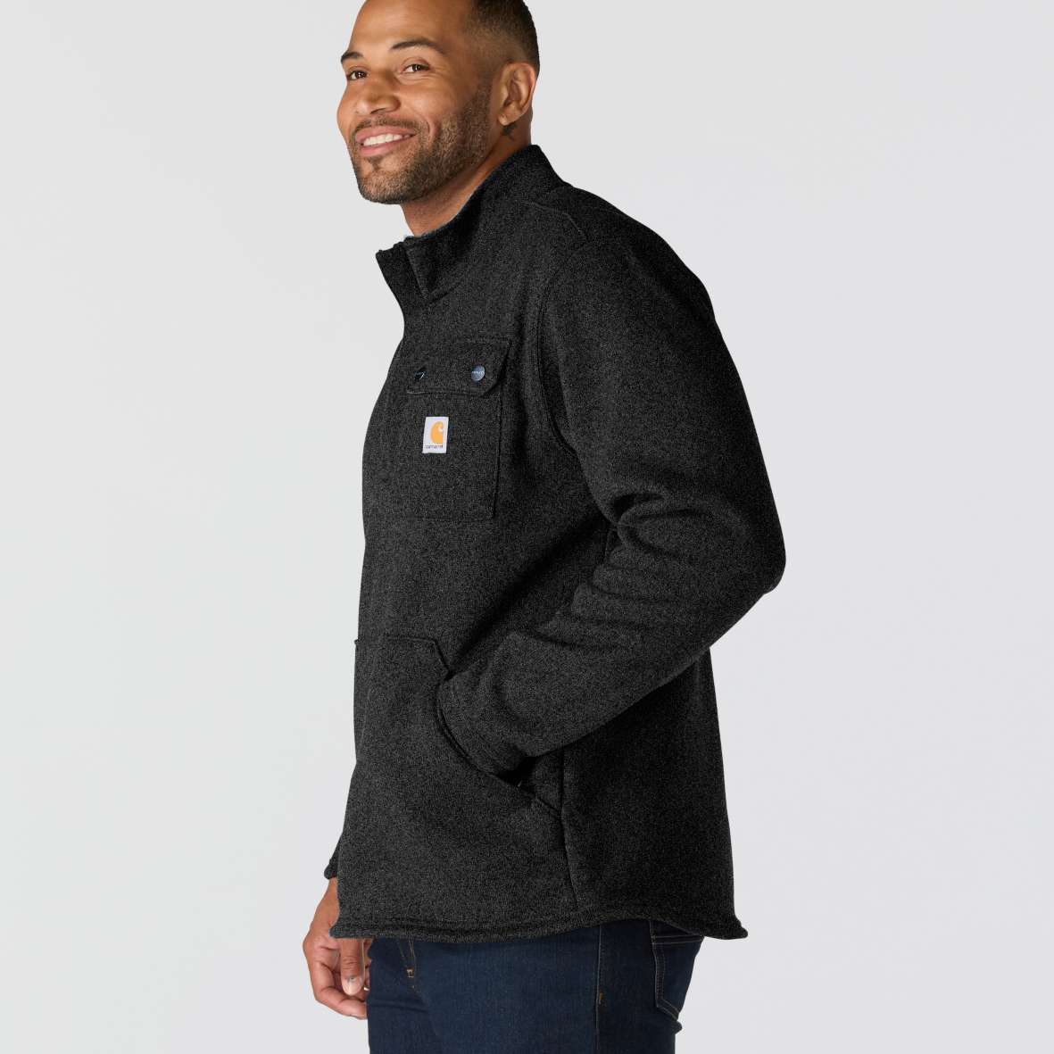 פליס Carhartt מחמם לגברים בצבע שחור