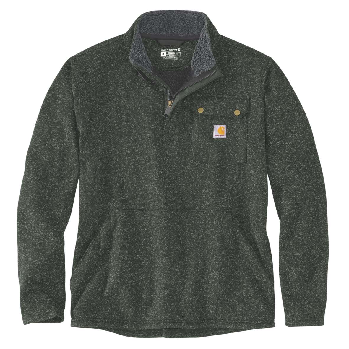 סריג פליס Carhartt לגברים עם צאוורון מחמם סריג פליס Carhartt לגברים עם צאוורון מחמם