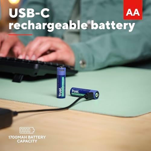 Vue 2 de Trust Piles Aa Rechargeables