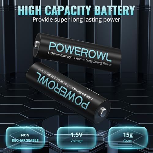 Vue 2 de Powerowl Aa Piles Au