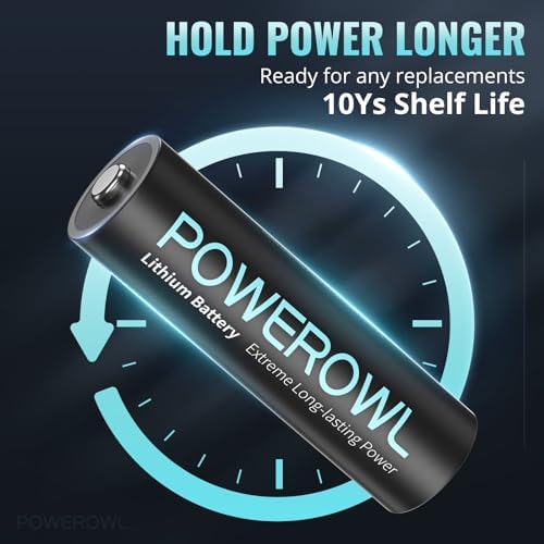 Vue 4 de Powerowl Aa Piles Au