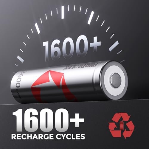 Vue 3 de Photoolex Rechargeables Piles Aa