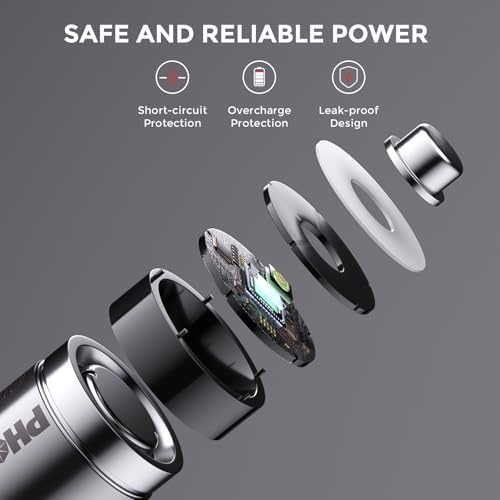 Vue 6 de Photoolex Rechargeables Piles Aa