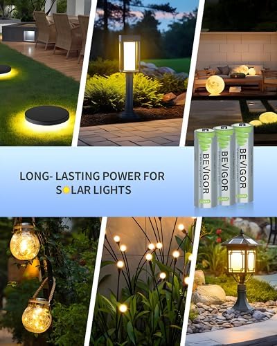 Vue 5 de Bevigor Piles Rechargeables Solaires