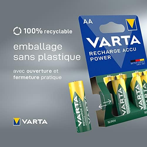 Vue 3 de Varta Piles Rechargeables Aaa