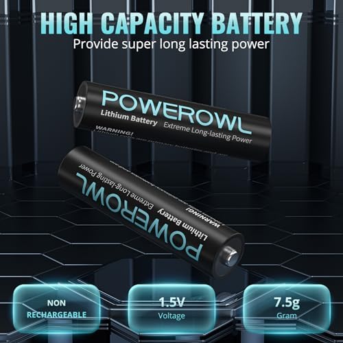 Vue 2 de Powerowl Lot De Piles