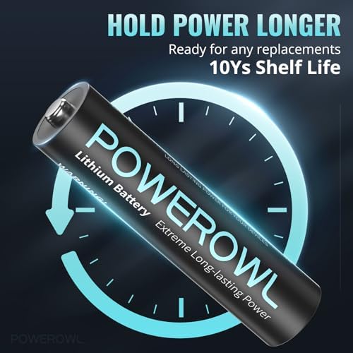 Vue 4 de Powerowl Lot De Piles