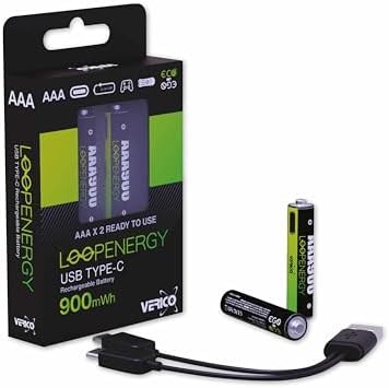 Vue 2 de Verico Loopenergy Wiederaufladbare Usbc