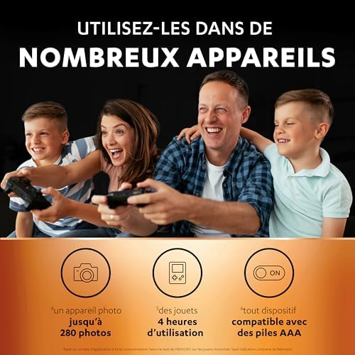 Vue 4 de Duracell Rechargeables Piles Aaa