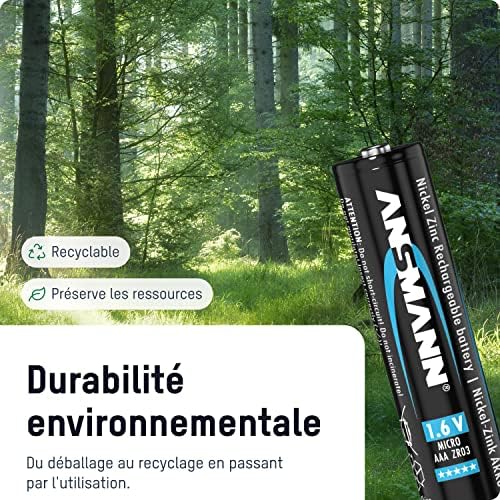 Vue 3 de Pile Nickelzinc Ansmann Aaa