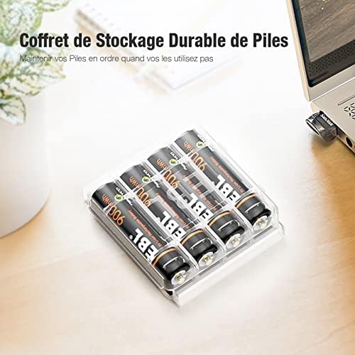 Vue 5 de Piles Rechargeables Aaa Usb