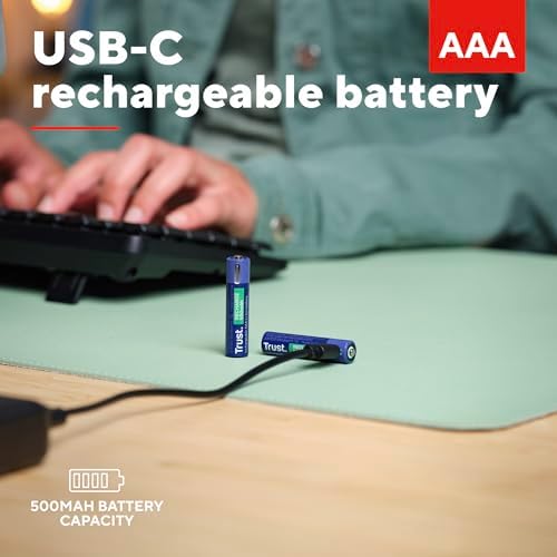 Vue 2 de Trust Piles Aaa Rechargeables