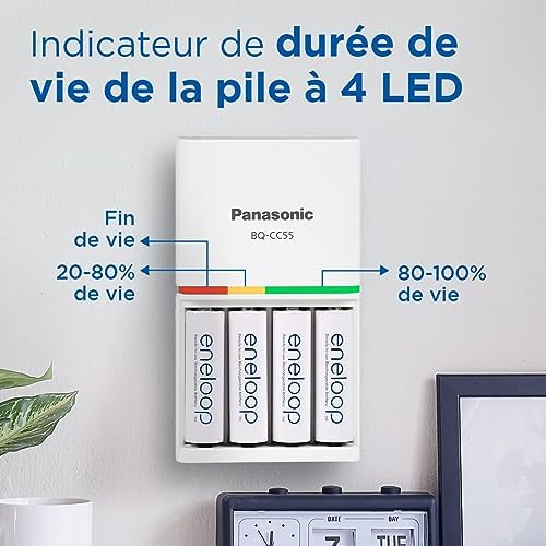 Vue 4 de Eneloop Smartplus Chargeur Pour