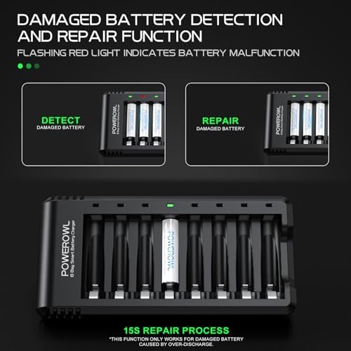 Vue 4 de Powerowl Slots Rechargeable Chargeur
