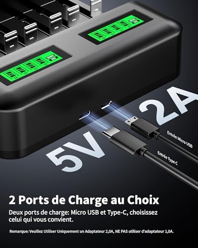 Vue 4 de Ebl Chargeur De Piles