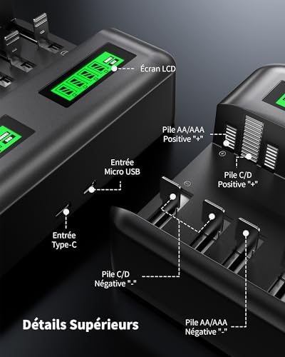 Vue 7 de Ebl Chargeur De Piles