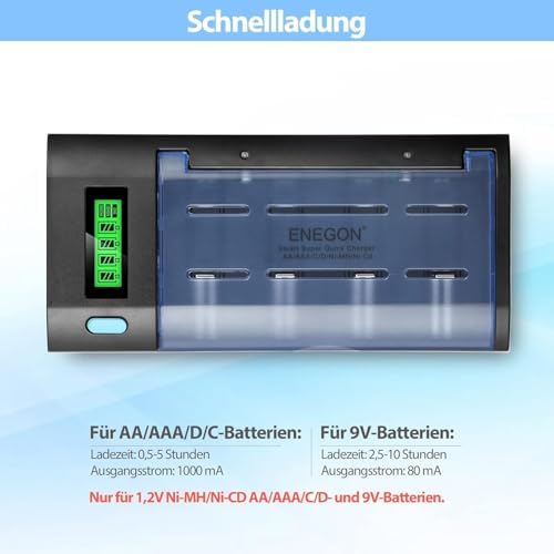 Vue 3 de Enegon Chargeur De Piles