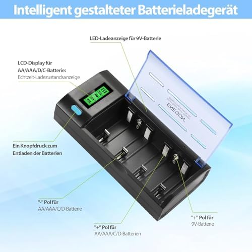 Vue 4 de Enegon Chargeur De Piles