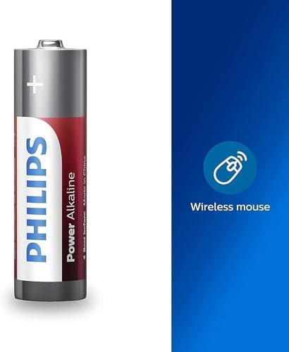 Vue 4 de Philips Pile Alcaline Aa