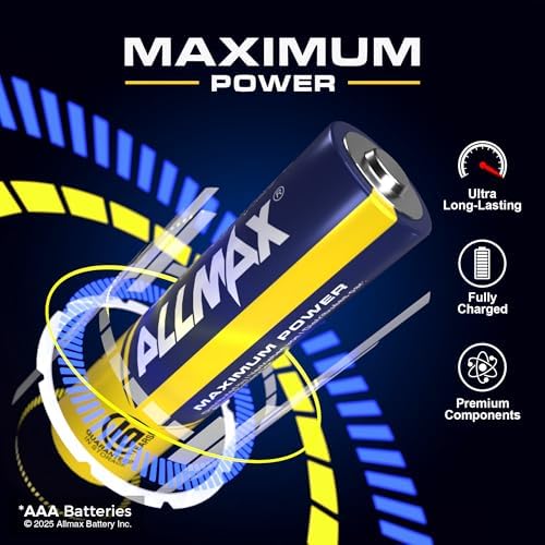 Vue 2 de Piles Alcalines Allmax Aaa