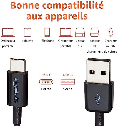 Vue 3 de Amazon Basics Cable De