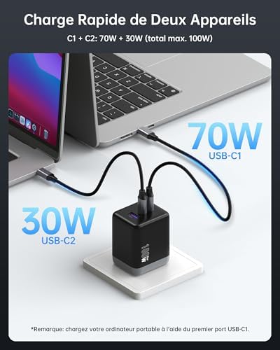 Vue 3 de Novoo Chargeur Usb