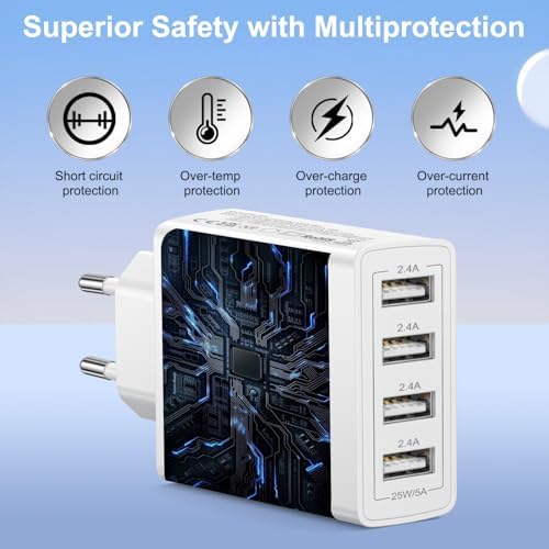 Vue 4 de Chargeur Usb Multiple