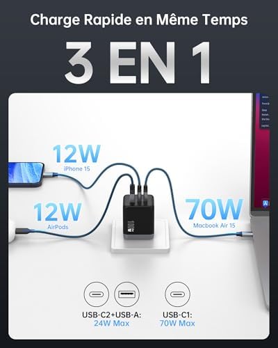 Vue 4 de Novoo Chargeur Usb