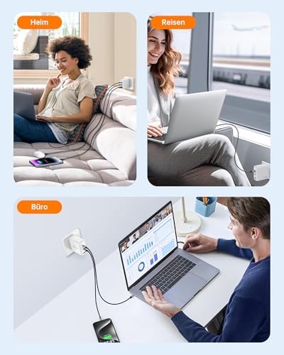 Vue 7 de Novoo Chargeur Usbc Gan
