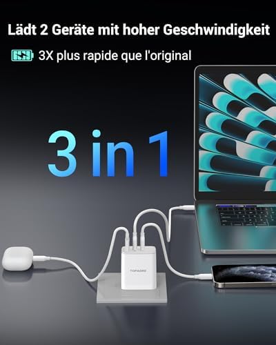 Vue 3 de Topadre Chargeur Usb