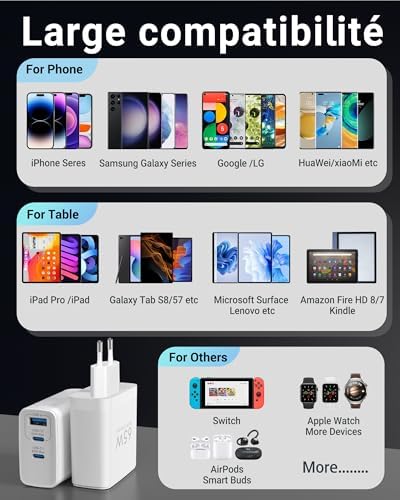 Vue 5 de Topadre Chargeur Usb