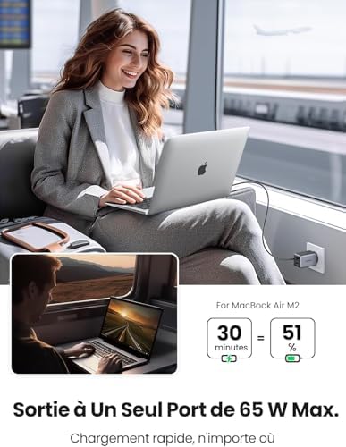 Vue 3 de Ugreen Nexode Chargeur