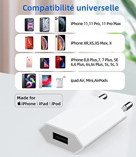 Vue 2 de Prise Usb Secteur Pack
