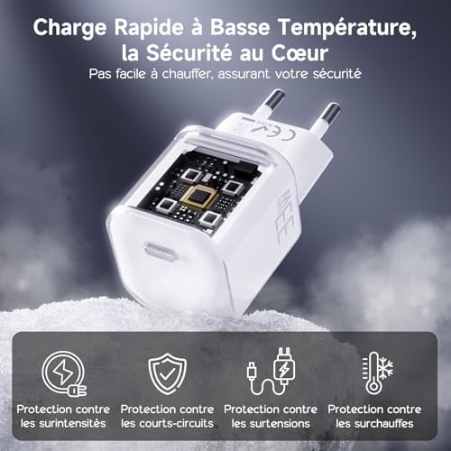 Vue 3 de Mini Chargeur Iphone