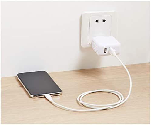 Vue 4 de Amazon Basics Chargeur Secteur