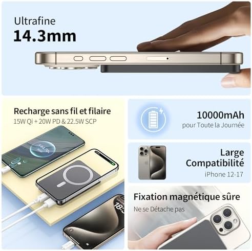 Vue 3 de Portentum Batterie Externe Magsafe