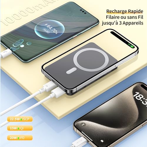 Vue 7 de Portentum Batterie Externe Magsafe