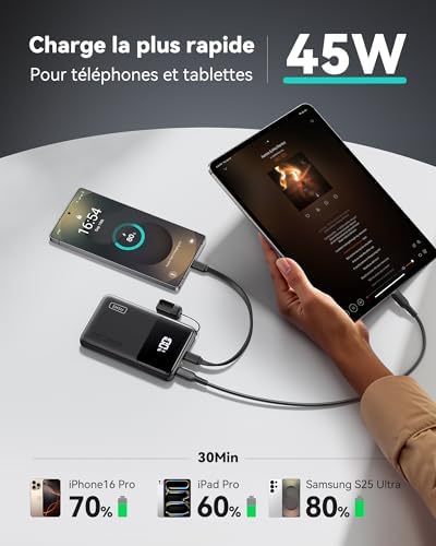Vue 2 de Iniu Portable Charger Slimmest