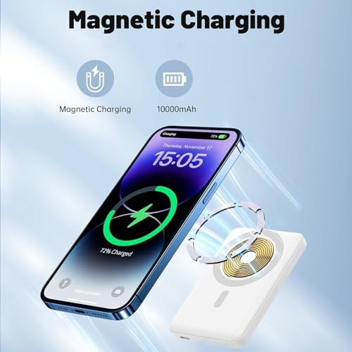 Vue 2 de Batterie Externe Magnetique Sans