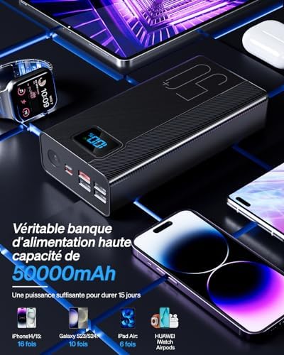 Vue 3 de Power Bank Mahw Batterie