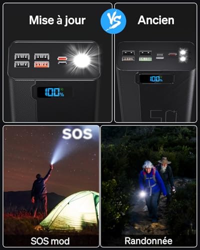 Vue 5 de Power Bank Mahw Batterie