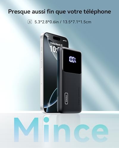 Vue 3 de Iniu Batterie Externe