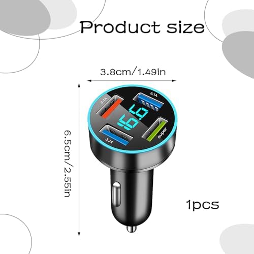 Vue 2 de Ports Chargeur Voiture Allume