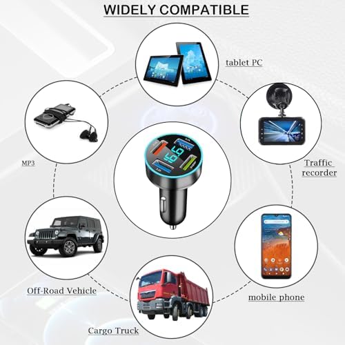 Vue 5 de Ports Chargeur Voiture Allume