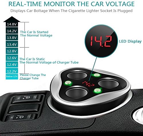 Vue 2 de Prises Allume Cigare Adaptateur