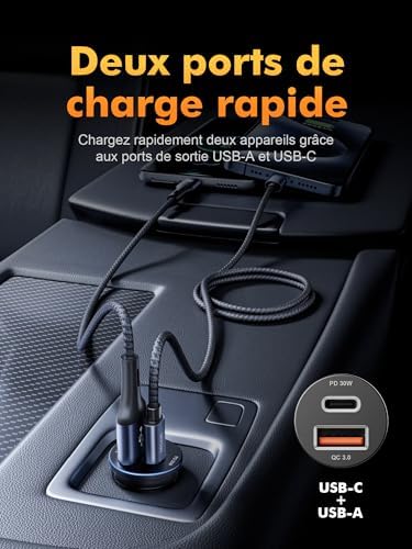 Vue 3 de Grifema Chargeur Allume Cigare