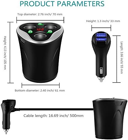 Vue 5 de Prises Allume Cigare Adaptateur