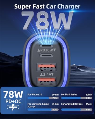 Vue 2 de Chargeur Allume Cigare Usb