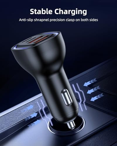 Vue 4 de Chargeur Allume Cigare Usb