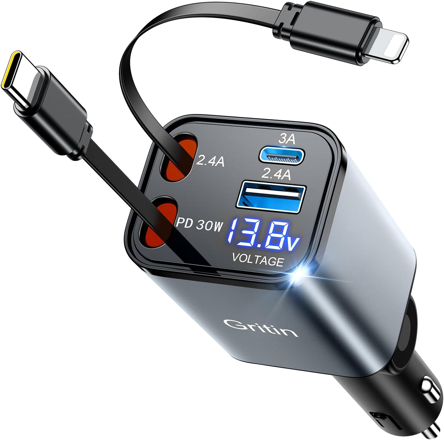 Gritin En Retractable Chargeur